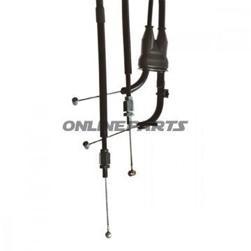 Throttle Cable Set Extendedfor Superbike Handlebar Conversion