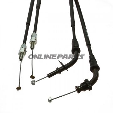 Throttle Cable Set Extendedfor Superbike Handlebar Conversion