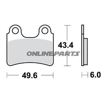 Brake Pads Scooter Std Trw Lucasor 7323264