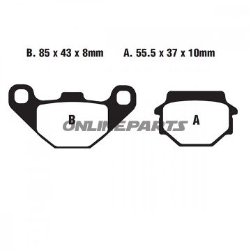 Brake Pads Std Ebc Fa067tt