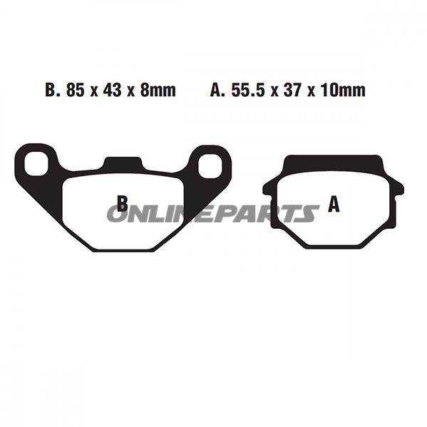 Brake Pads Std Ebc Fa067tt