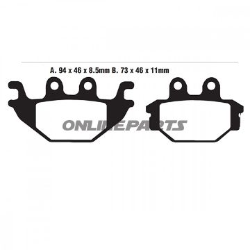 Brake Pads Std Ebc Fa377tt