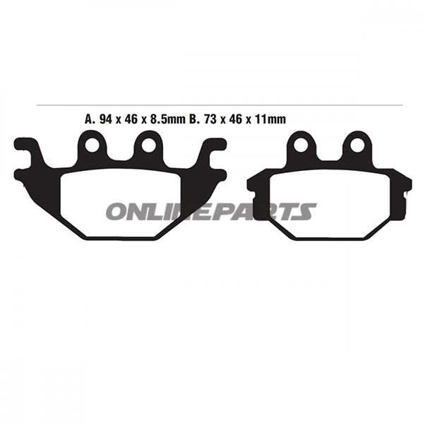 Brake Pads Std Ebc Fa377tt