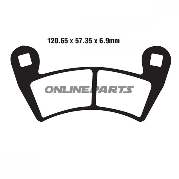 Brake Pads Std Ebc Fa452tt