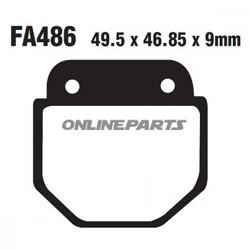 Brake Pads Std Ebc Fa486