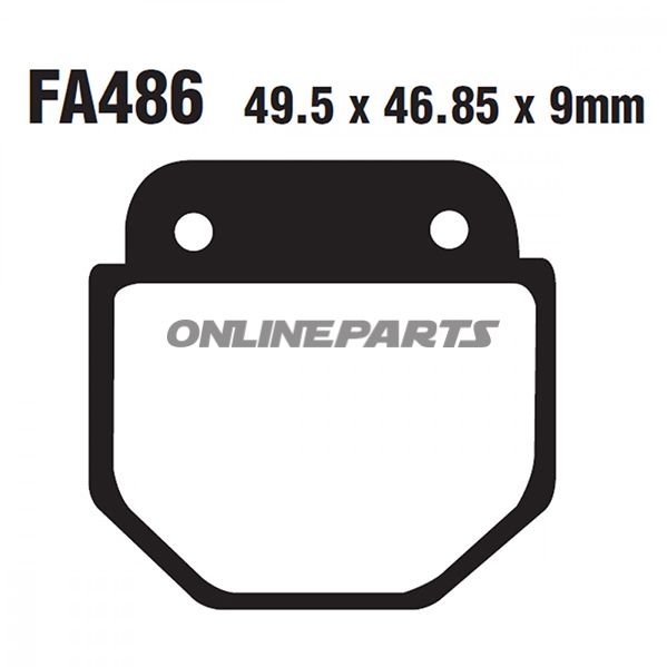 Brake Pads Std Ebc Fa486