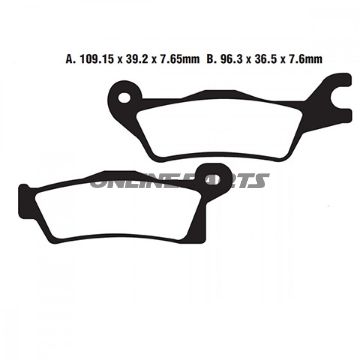 Brake Pads Std Ebc Fa618tt