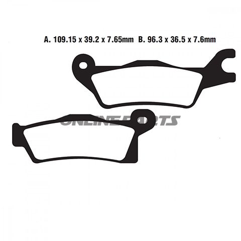 Brake Pads Std Ebc Fa618tt