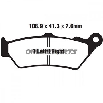Brake Pads Scooter Ebc Sfa209/2Altn 7872765