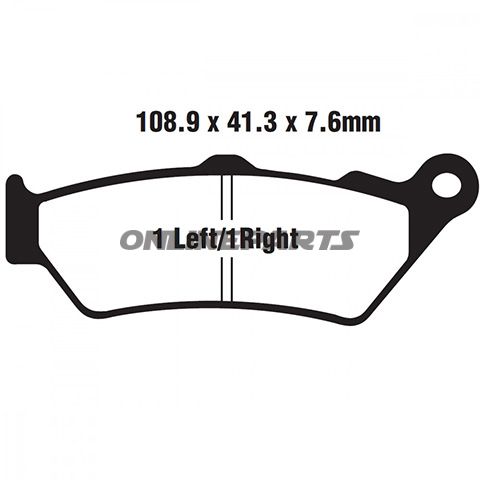 Brake Pads Scooter Ebc Sfa209/2Altn 7872765