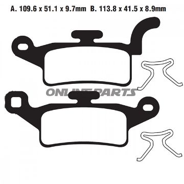 Brake Pads Scooter Ebc Sfa492oder 7870122