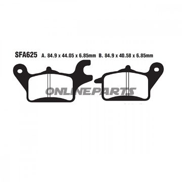 Brake Pads Scooter Ebc Sfa625oder 7870044