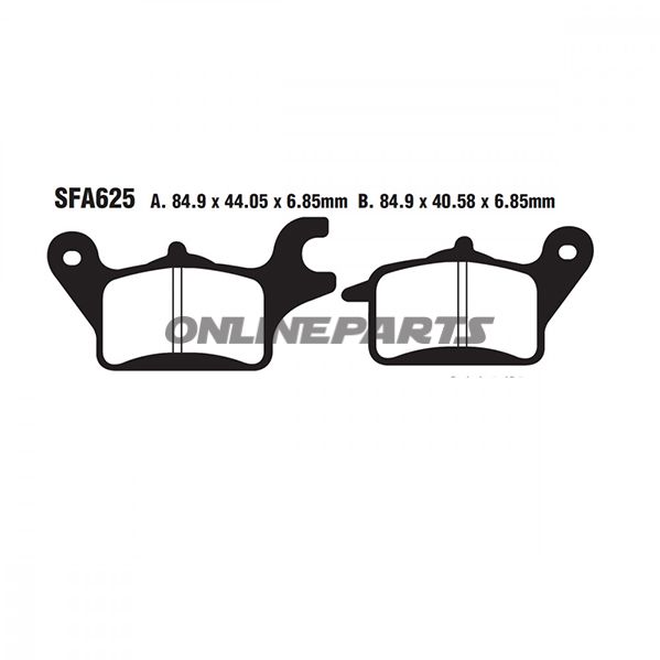 Brake Pads Scooter Ebc Sfa625oder 7870044