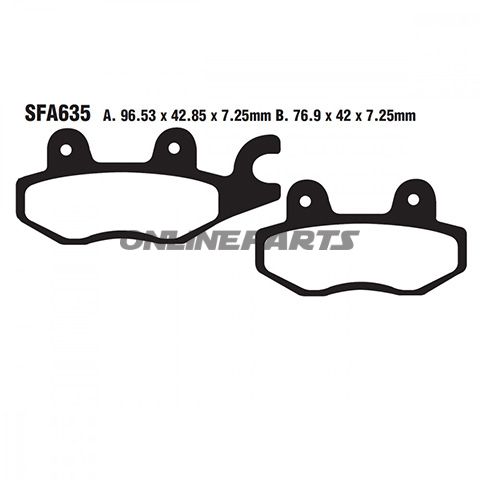 Brake Pads Scooter Ebc Sfa635