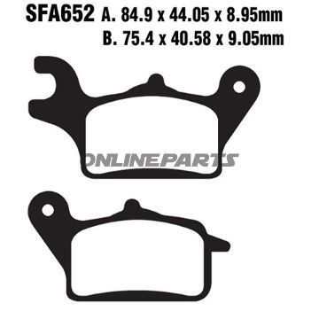 Brake Pads Scooter Ebc Sfa652oder 7870130