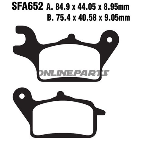 Brake Pads Scooter Ebc Sfa652oder 7870130