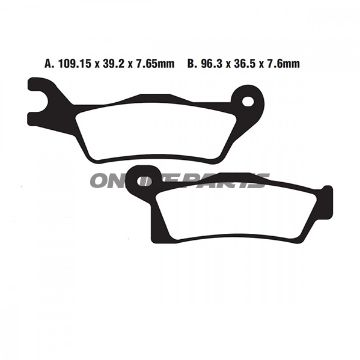 Brake Pads Std Ebc Fa617tt Fa249