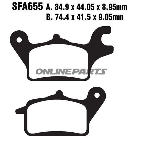 Brake Pads Scooter Ebc Sfa655 Fa019oder 7870147