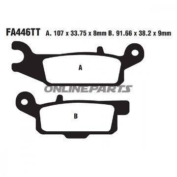 Brake Pads Std Ebc Fa445tt