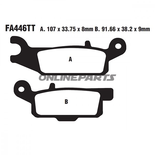 Brake Pads Std Ebc Fa445tt