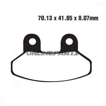 Brake Pads Carbon Scooter Ebc Sfac306