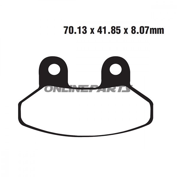 Brake Pads Carbon Scooter Ebc Sfac306