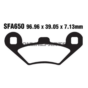 Brake Pads Carbon Scooter Ebc Sfac650
