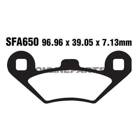 Brake Pads Carbon Scooter Ebc Sfac650