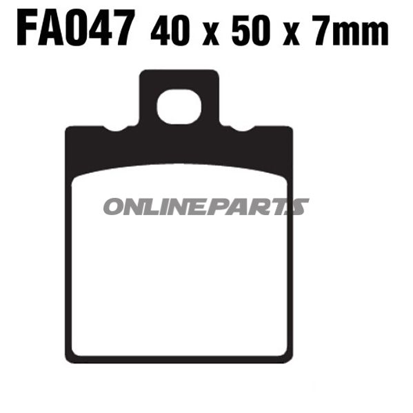 Brake Pad Semi-Sinter V Ebc Fa643v
