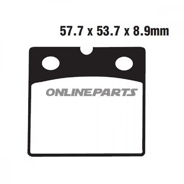 Brake Pad Semi-Sinter V Ebc Fa201v