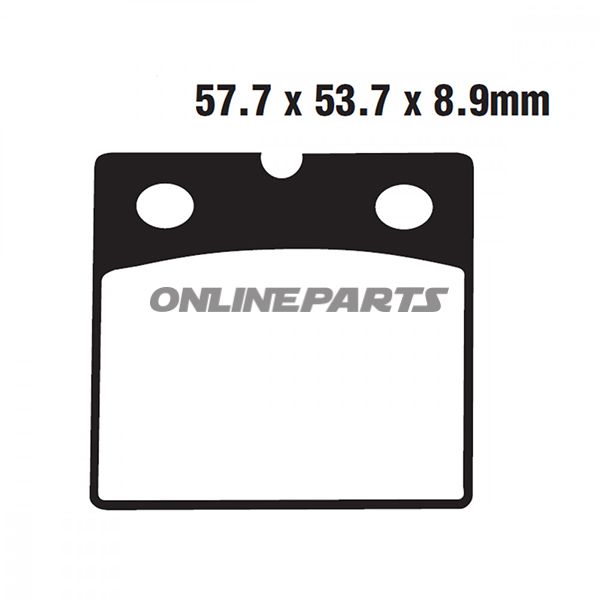Brake Pad Semi-Sinter V Ebc Fa201v