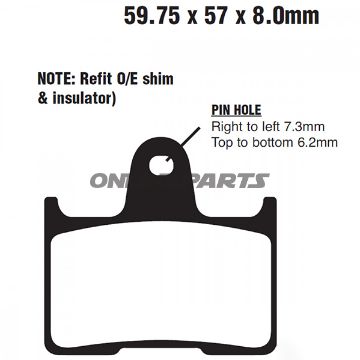 Brake Pad Semi-Sinter V Ebc Fa254valternative: 7870278