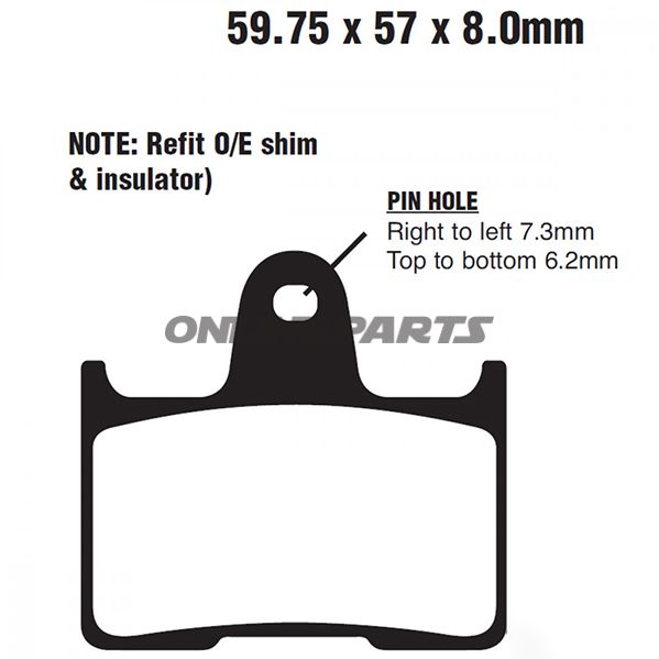 Brake Pad Semi-Sinter V Ebc Fa254valternative: 7870278
