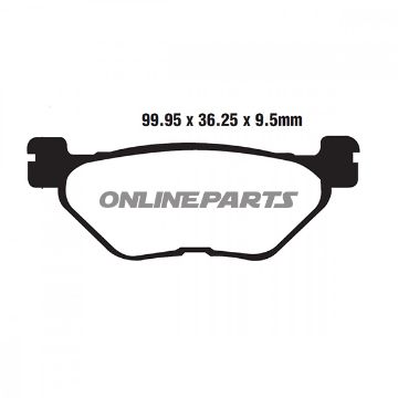 Brake Pad Semi-Sinter V Ebc Fa319/2V