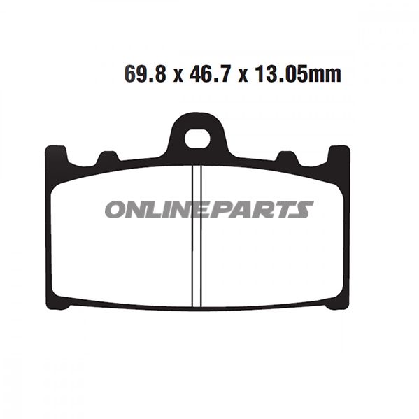 Brake Pad Semi-Sinter V Ebc Fa366v