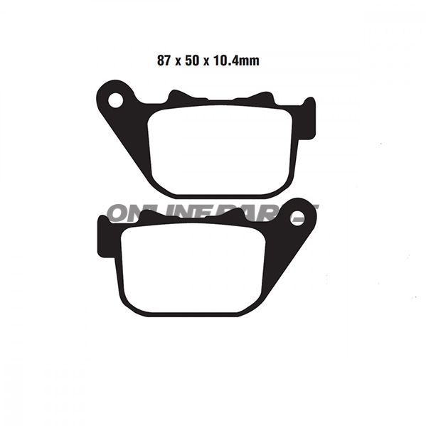 Brake Pad Semi-Sinter V Ebc Fa387valternative: 7870285