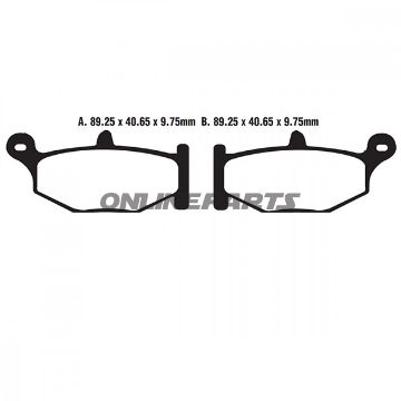 Brake Pad Semi-Sinter V Ebc Fa419v