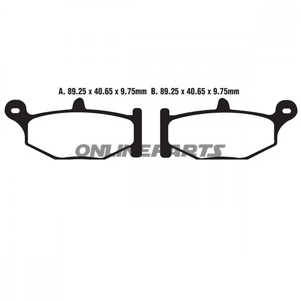 Brake Pad Semi-Sinter V Ebc Fa419v