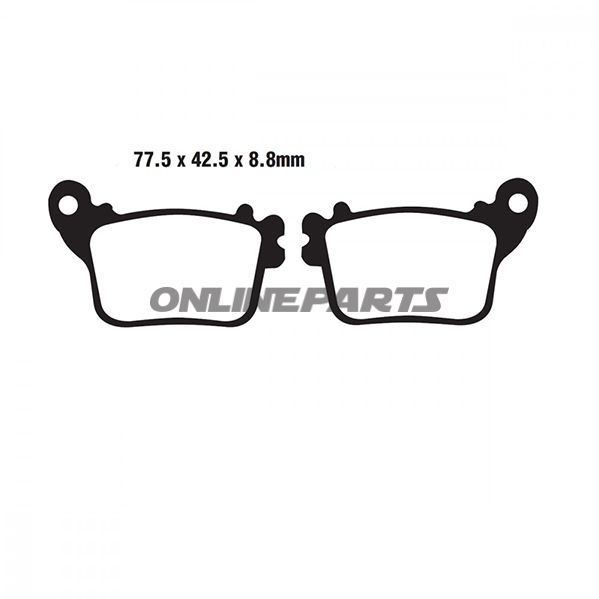 Brake Pad Semi-Sinter V Ebc Fa436v