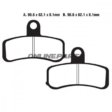Brake Pad Semi-Sinter V Ebc Fa457valternative: 7870292