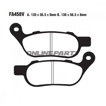 Brake Pad Semi-Sinter V Ebc Fa458valternative: 7870293