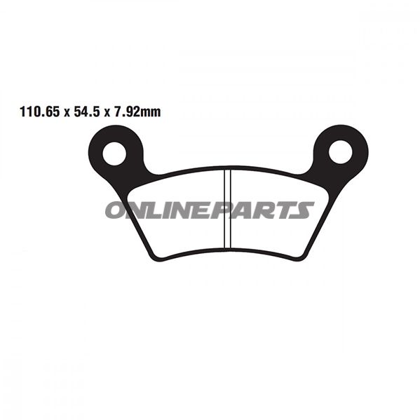 Brake Pad Semi-Sinter V Ebc Fa473v
