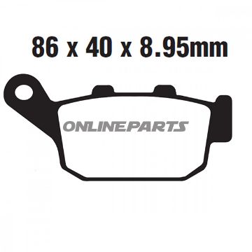 Brake Pad Semi-Sinter V Ebc Fa496v