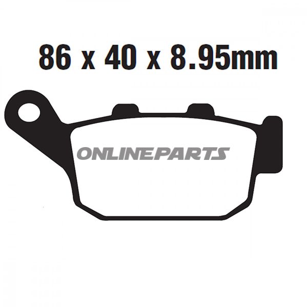 Brake Pad Semi-Sinter V Ebc Fa496v