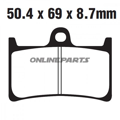 Brake Pads Sintered Hh Ebc Sfa252hh