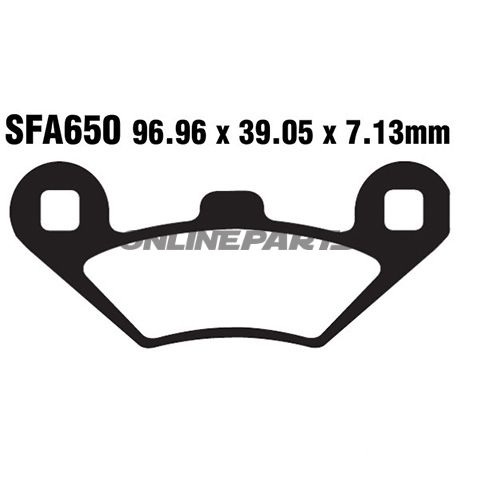 Brake Pad Sinter Hh Scooter Ebc Sfa650hhoder 7870081