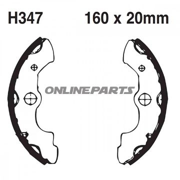Brake Shoes Grooved Inc Springs Ebcgerillt