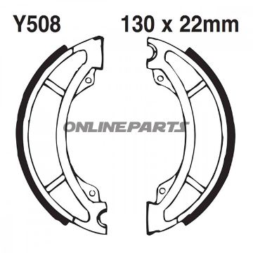 Brake Shoes Grooved Inc Springs Ebc Sfac281 Gerillt