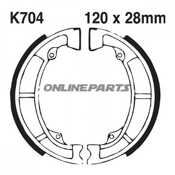Brake Shoes Grooved Inc Springs Ebcgerillt