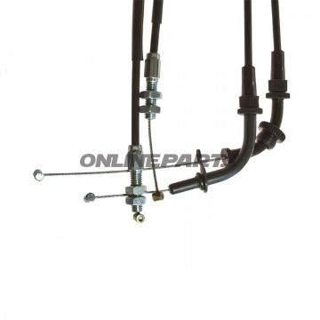 Throttle Cable Set Extendedfor Superbike Handlebar Conversion